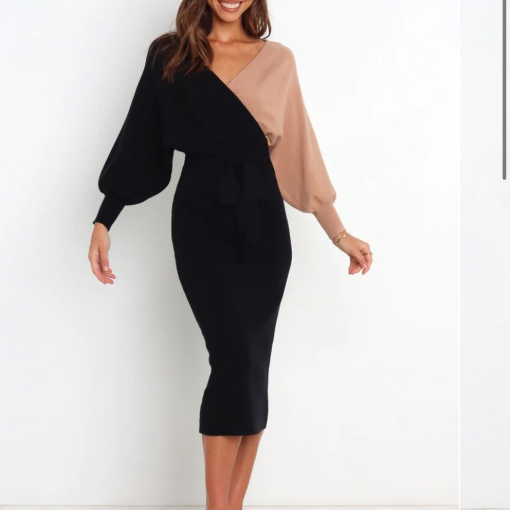 Midi sweater dress